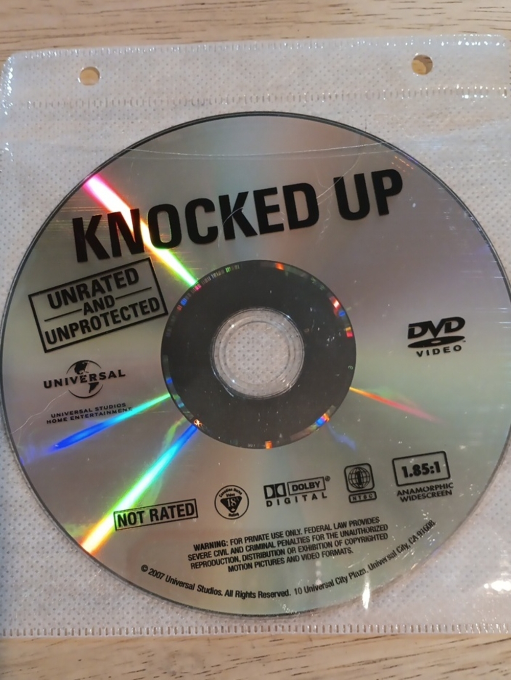Knocked Up DVD *NO CASE*